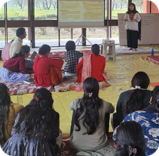 Students participating in activities